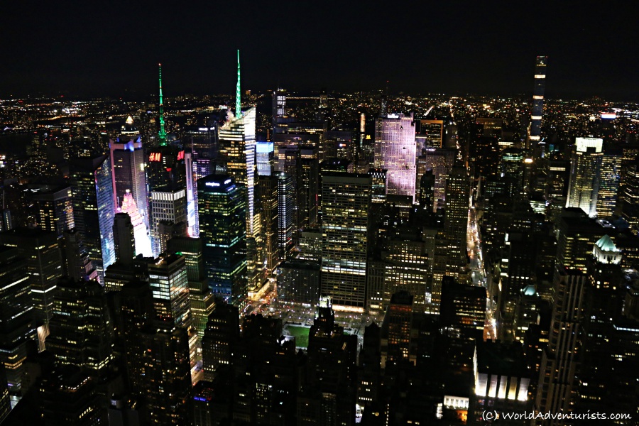 Night Empire State Building views
