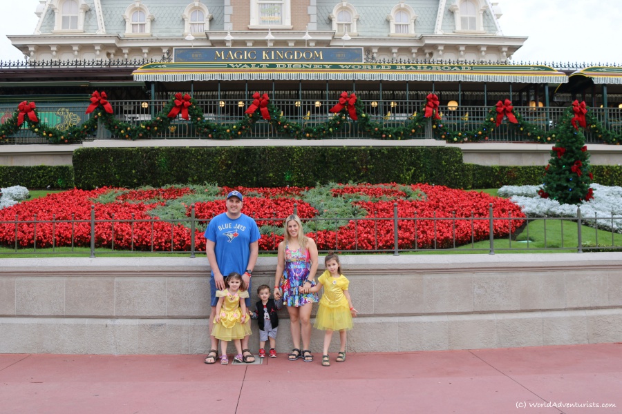 Family photo at the Magic Kingdom
