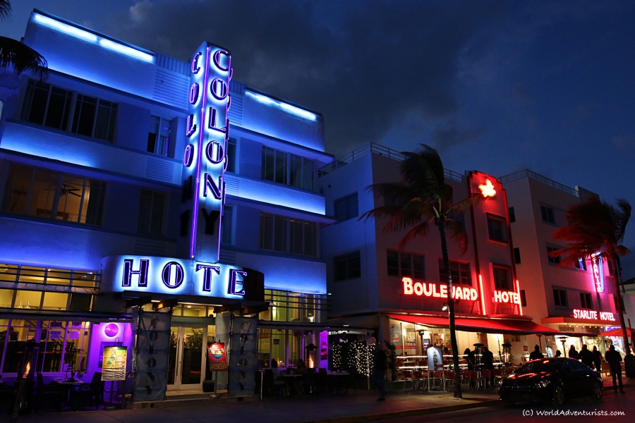 South Beach Miami at night