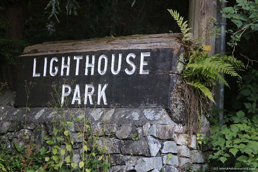 Lighthouse Park sign