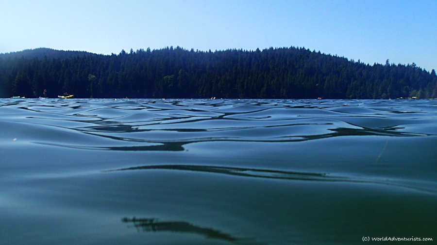 The refreshing waters of sasamat lake 