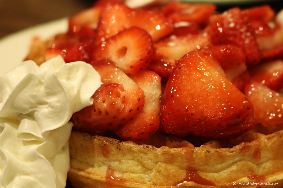 Cora's strawberry waffle 