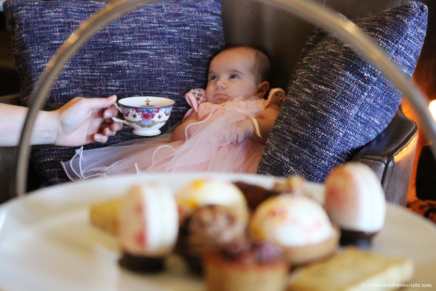 Baby at High tea in Victoria, BC