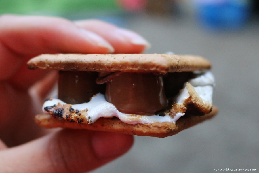 S'more made with ROLO