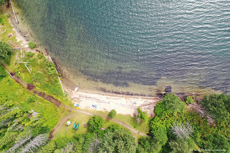 Drone views at Birkenhead Lake in Pemberton, BC