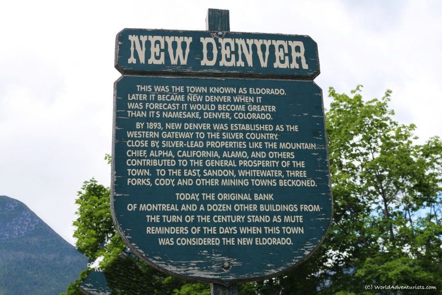 New Denver city heritage sign