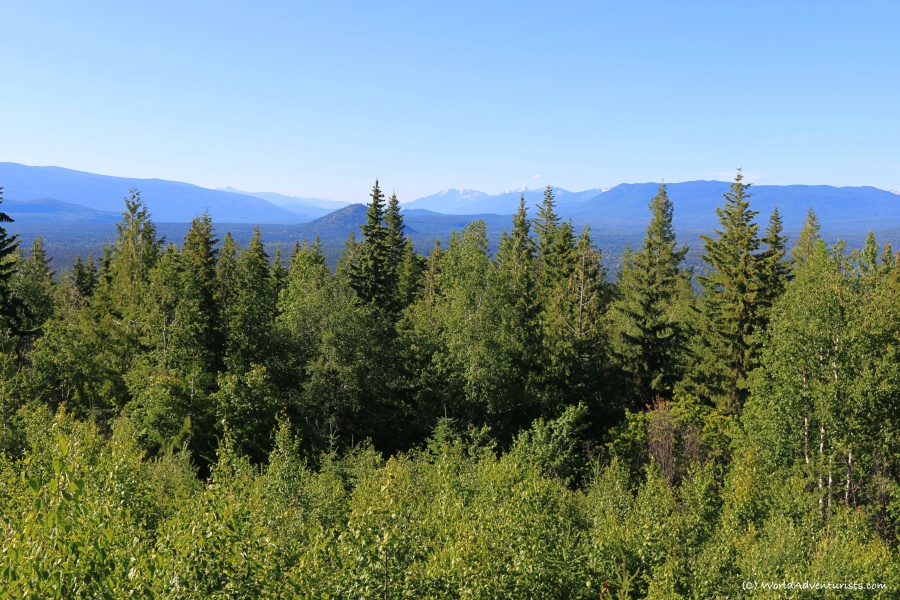 Views from Green Mountain Lookout at Wells Gray Provincial park 