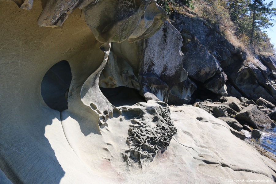 Sandstone cave on Galiano Island 